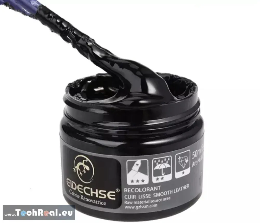 Farba na kožu - čierna - 50ml