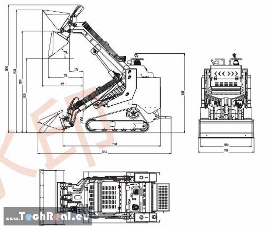 HTS530 pásový čelný nakladač