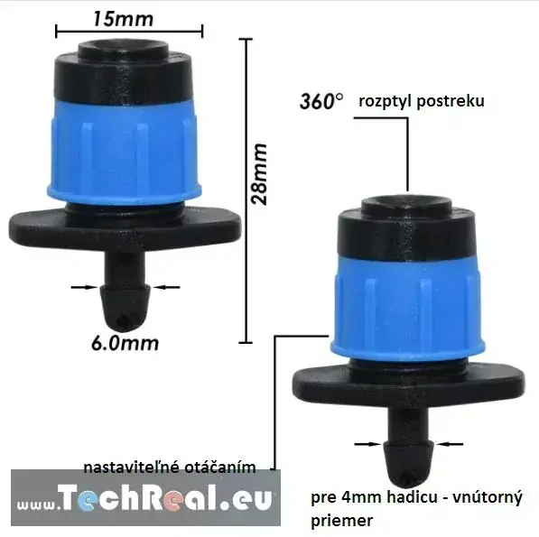 Rozptylový postrekovač