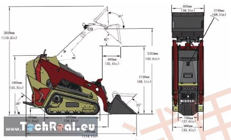 HTV1000 pásový čelný nakladač