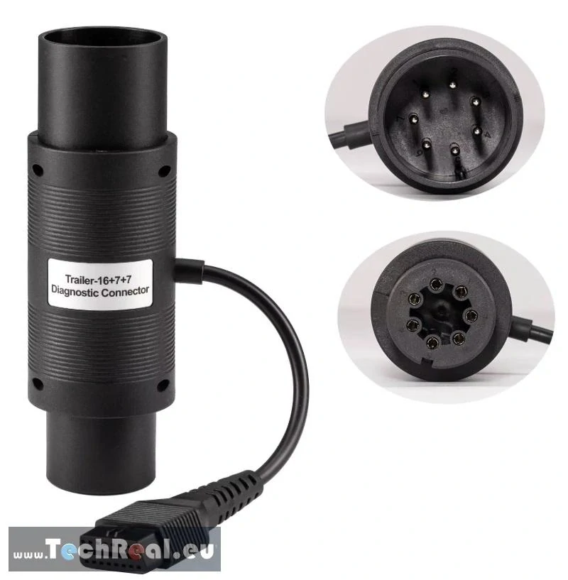 Diagnostický konektor LAUNCH DBScar Trailer-16+7+7 + rozširujúci modul adaptéra X431 24V CAN