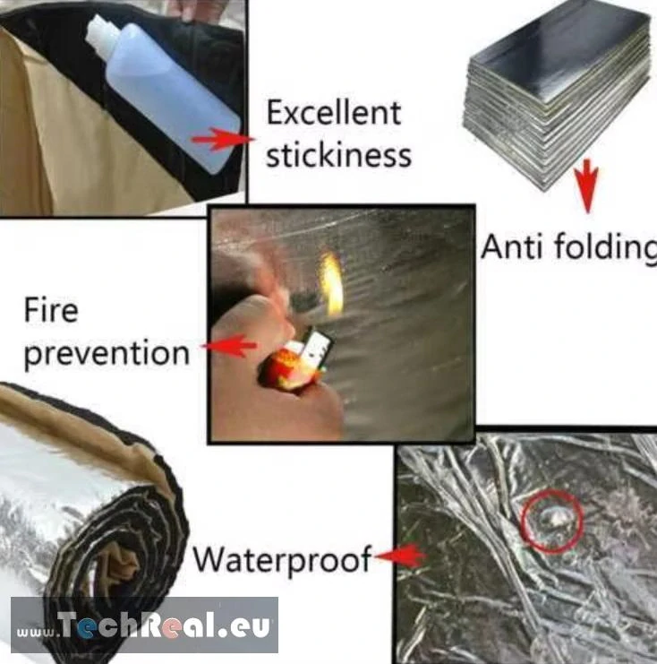 5mm hluková tepelná samolepiaca izolácia