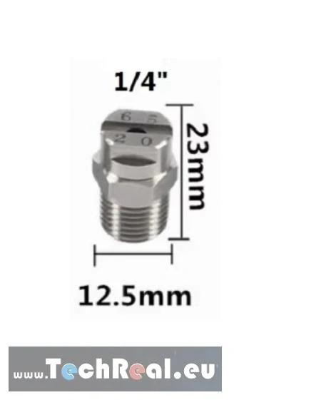 1/4" plochá vodná tryska