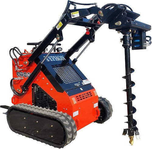 Hydraulická vrtná súprava na šmykom riadený nakladač