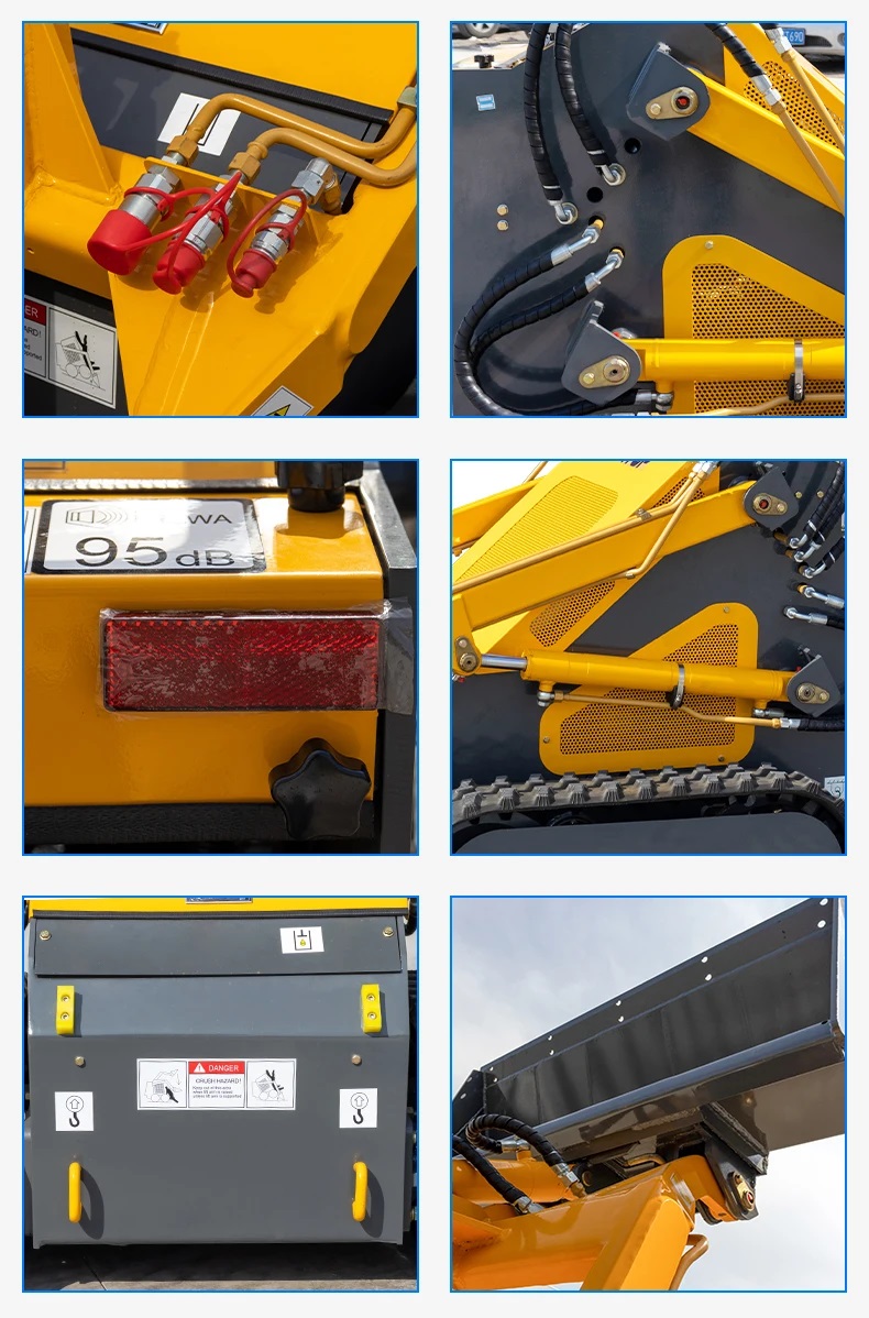 šmykom riadený mini čelný nakladač