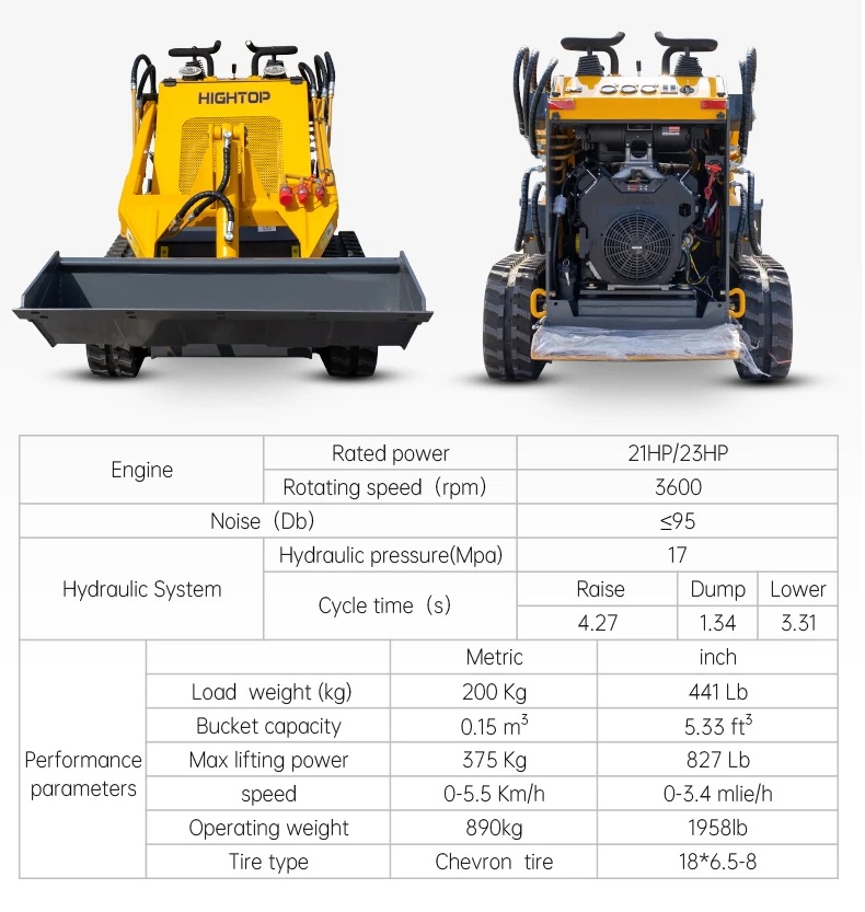 šmykom riadený mini nakladač